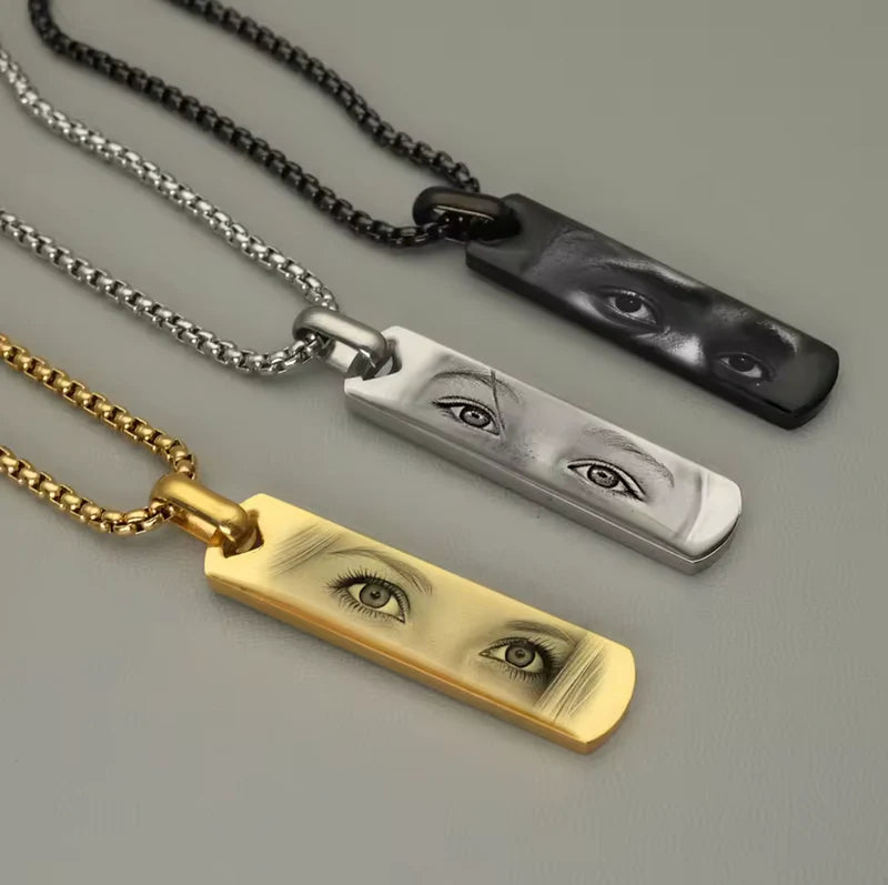 Eye Photo Necklace