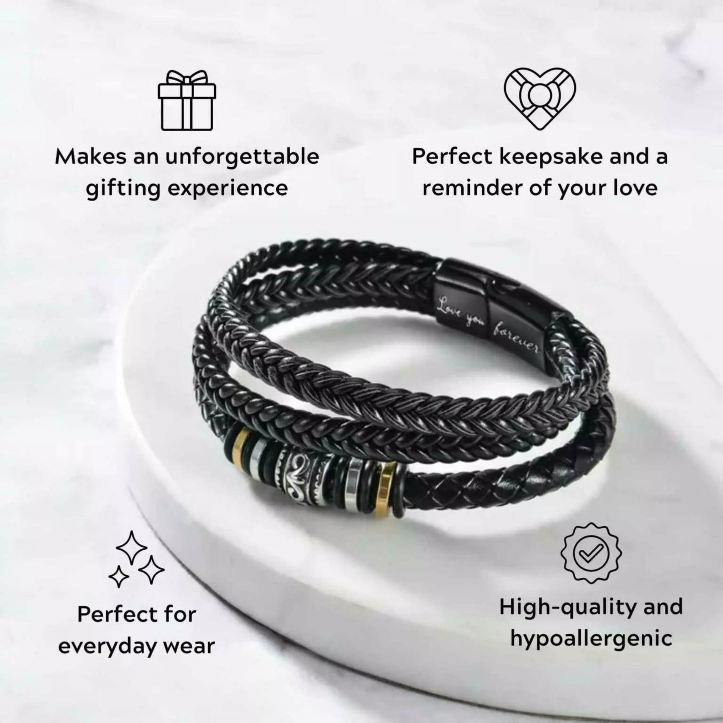 To My Son - "Love You Forever" Bracelet