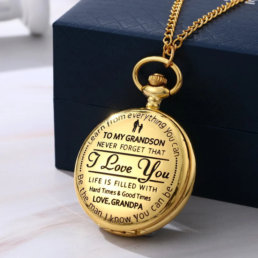 To My Grandson - Luxury Vintage Pocket Watch