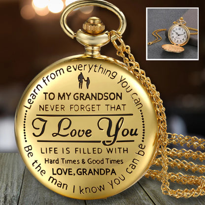 To My Grandson - Luxury Vintage Pocket Watch