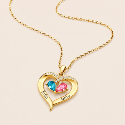 Birthstone Heart Necklace